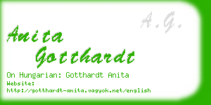 anita gotthardt business card